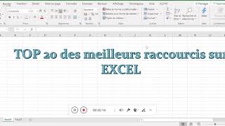 20 Raccourcis clavier EXCEL qui vous sauvent la vie.🌍