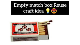Empty Match Box Reuse Craft Ideas |Best Out Of Waste Craft |DIY Earphones Holder.