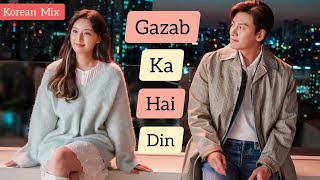 Lovestruck in the City || Korean Mix Hindi song || Gazab Ka hai Din ❤️ || Ji Chang wook & Kim Ji won
