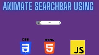 Animated Search Box using HTML CSS & JavaScript | Elastic Animation on Search Bar