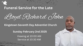 Lloyd Richard John - Funeral Service