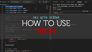 How to prettify command line output in Python with Rich