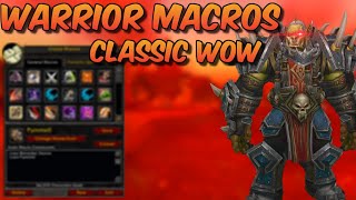 Macros Every Warrior Should Know Wow Classic