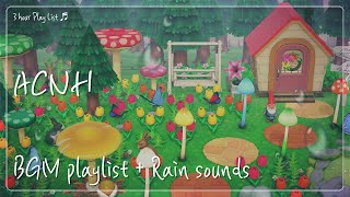 🌧평화롭고 잔잔한 모동숲 브금 + Rain sounds (3 hour)