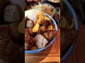 骰子菲力牛丼搭配溫泉蛋 還有鮭魚卵干貝 太滿足了 steak japanesefood beef foodie yummy shorts dinner 吃貨