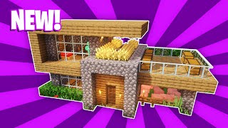 Minecraft House Tutorial :  (#15) Large Wooden Survival House