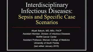 Sepsis and Case Scenarios - Aliyah Baluch, MD