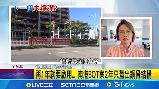 再1年就要啟用... 南港BOT案2年只蓋出鋼骨結構 工程延宕.下修權利金 民代籲調查南港BOT案│記者 林嘉倩 林書賢│【台灣要聞】20240902│三立iNEWS