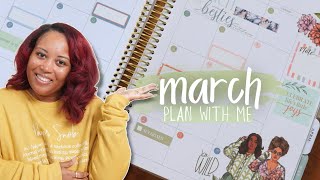 March 2025 Monthly Planner Setup | Spring Colors & Self-Motivation Tips