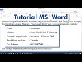 Cara membuat titik dua sejajar di Microsoft Word