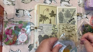 手帳製作 貼紙 花園 花藝 scrapbooking ASMR garden flowers