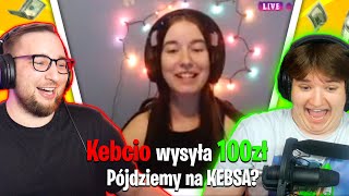 Wkurzył ją w 30 sekund... 😡 Donejtujemy STREAMERKĘ z Kebcio!