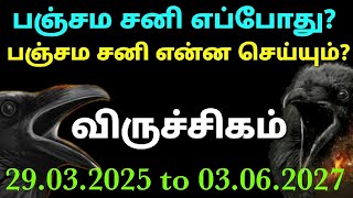 சனி பெயர்ச்சி பலன்கள் 2025 விருச்சகம் viruchigam rasi sani peyarchi palan 2025 in tamil sanipeyarchi