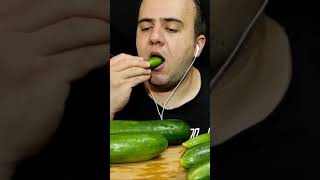 Cucumber 🥒 #asmr #foodie #asmreating #sound #eatingshow #cucumber