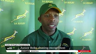 Under-20 Rugby Championship | Junior Boks chasing recognition