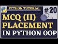 Object Oriented Programming Multiple Choice Questions | Python Tutorial for Beginners | Python