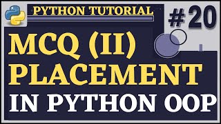 Object Oriented Programming Multiple Choice Questions | Python Tutorial for Beginners | Python