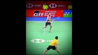 Lakyshen rocked other opponent shocked #badminton ❤#backhand shot😈