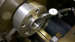 Using Soft Jaws to get a part running true in a 3 jaw lathe chuck.