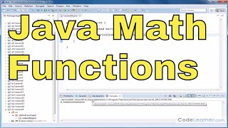 Java Tutorial - 19 - Sin, Cos, and Tangent (Math Functions)
