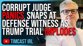 Corrupt Judge PANICS, Snaps At Defense Witness As Trump Trial IMPLODES Hilariously