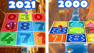 Mario Party Superstars vs Mario Party 7 - Minigames Compare - Mario vs Peach vs Luigi vs Waluigi