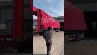 #semi-trailer #semi-trailer #truckdriver17.5 longFlying wing container