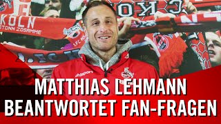 Matthias LEHMANN: "Mein letztes Heimspiel war emotional" | 1. FC Köln | Q&A