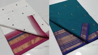 Premium Kanchi Cotton Sarees 🦚 Whatsapp- 9486877976 #trending #kanchicotton