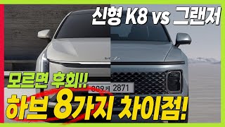 신형 K8 하이브리드 깡통 VS 그랜저! 이렇게 많이 다릅니다! 1% 할인 혜택! 모르면 후회! #KIA #hybrid