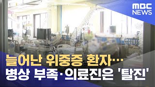 늘어난 위중증 환자…병상 부족에 의료진은 '탈진' (2021.08.20/뉴스투데이/MBC)