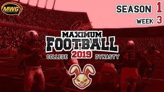MWG -- Maximum Football 2019 -- College Dynasty, Season 1 / Week 3
