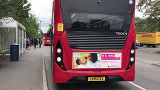 332 Bus Reversing at Brent Park (TEH2078 LK15 CSV)