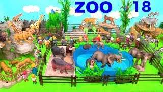 Wild Zoo Animal Toys For Kids - Learn Animal Names and Sounds - Learn Colors