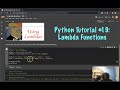 Python Tutorial: #19 - Lambda Functions