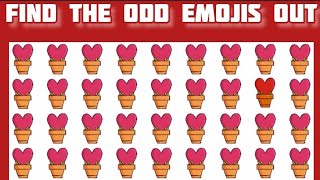 Find the odd emojis out | emoji challenge , quiz easy, medium , hard