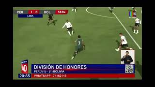 Amistoso Sub 20: Las selecciones de Perú y Bolivia empataron