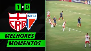 Melhores momentos - CRB 1 x 0 Fortaleza - 11/02/24 - Copa do Nordeste