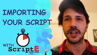 Getting started with ScriptE: Importing your Scripts