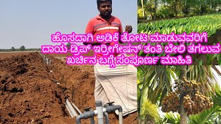 ಹೊಸ ಅಡಿಕೆ ತೋಟಕ್ಕೆ ಹನಿ ನೀರಾವರಿ ಪದ್ಧತಿ.drip irrigation new arecanet plants kannada