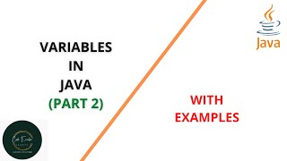 variables in java | variables in java for beginners | Part 2 | Code eureka