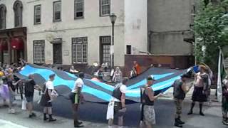 Giant Leather Pride Flag, Philly Gay Pride 2014