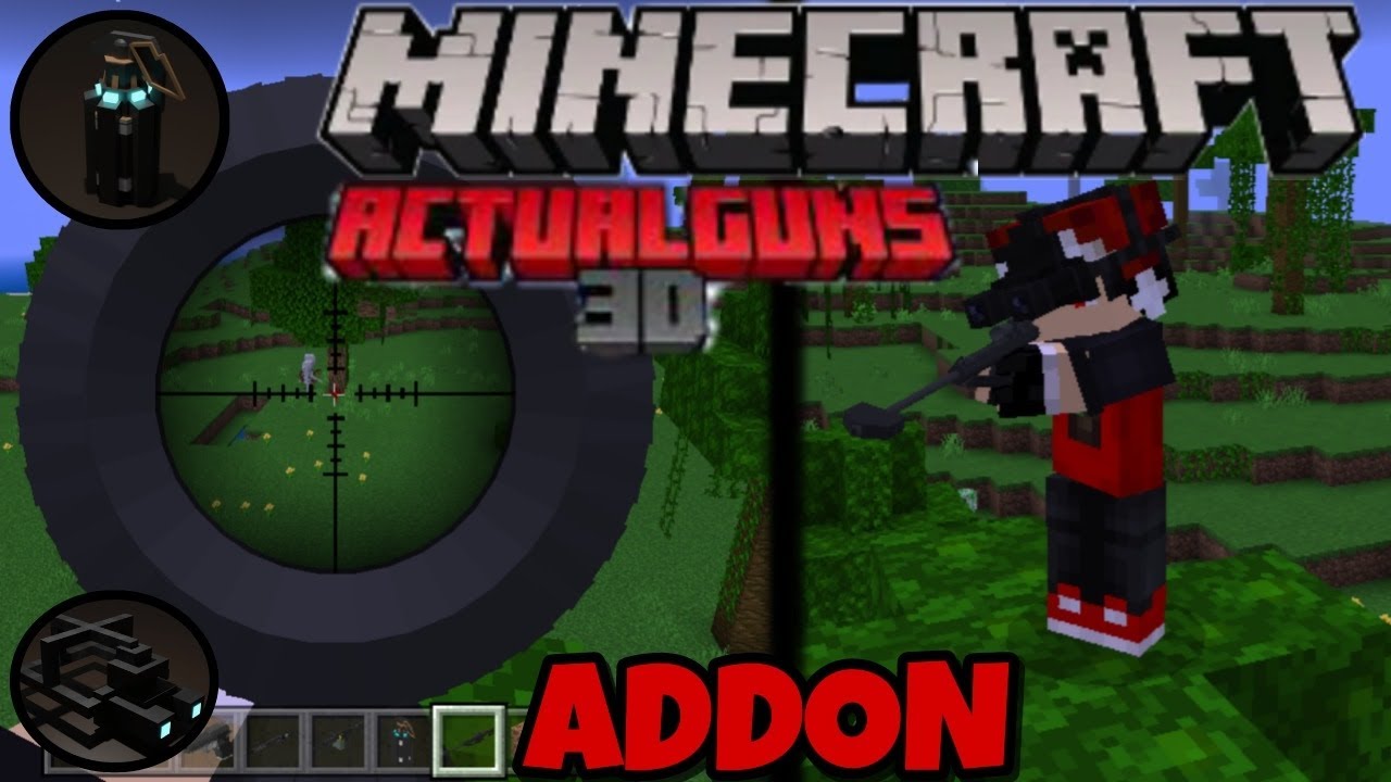 Actualguns 3D!!! Addon De Armas 3D Para O Minecraft Bedrock 1.19 - YouTube