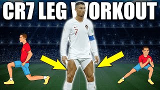 Follow Ronaldo With His Home Leg Workout (No Equipment)