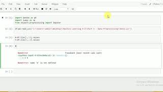 Data Preprocessing with Python-Part 1 Imputer