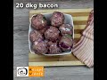 baconbe tekert sajttal töltött húsgolyó recept videók