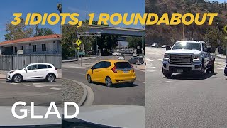 3 Idiots in One Roundabout