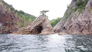 【山陰の松島】山陰海岸ジオパークの浦富海岸 ⑭【遊覧船編】「短編無料素材動画」