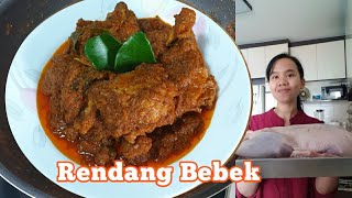 Resep Rendang Bebek daging empuk bumbu meresap|| Request Bos Singapore!!