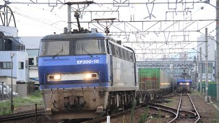 【EF200並び】1050レ EF200-10号機　清水駅通過